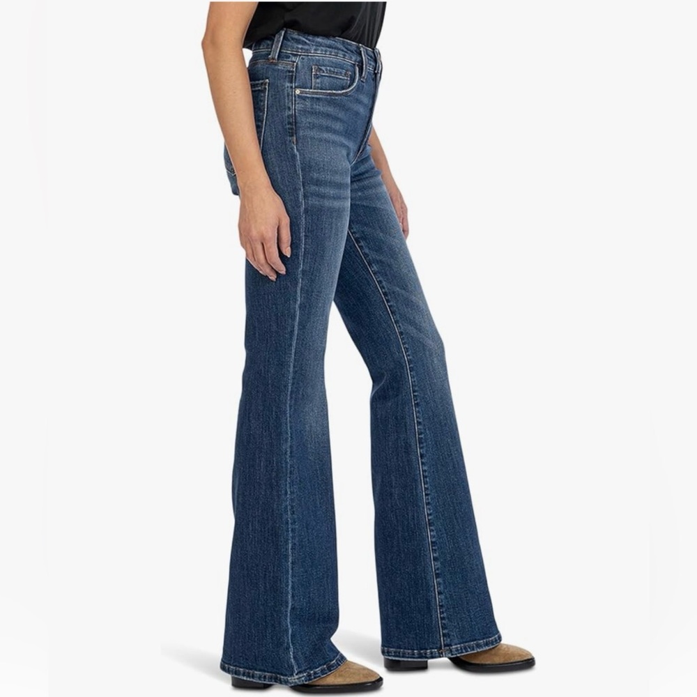 KUT from the Kloth Ana High-Rise Fab Ab Super Flare in Ennobled Ennobled,size 0